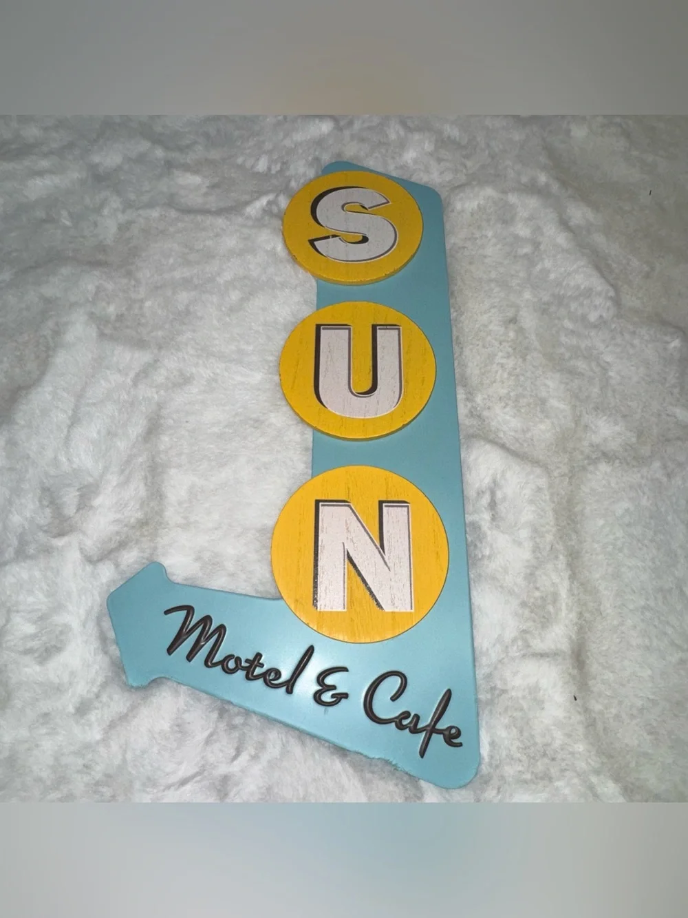 NEW sun motel & cafe decor sign